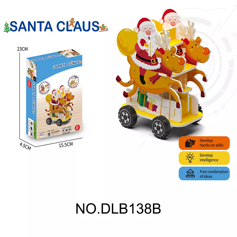 DLB138B DIY 3D Puzzle Science Experiment KitSanta Claus EPS Foam Board
2×1.5V AA (Batteries not included)